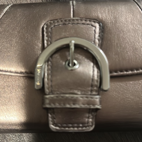 Coach Shoulder Bag, Matching Wallet and Pin - Picture 7 of 11